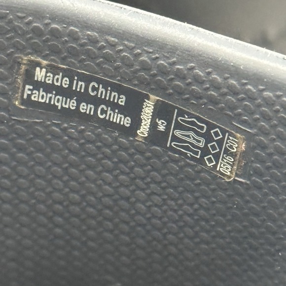 Crocs Sarah Clog Heeled Mule Shoe Women US 5 M EU 35.5 Blue Comfort Platform - Picture 8 of 8